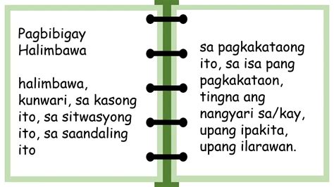 transition words in tagalog